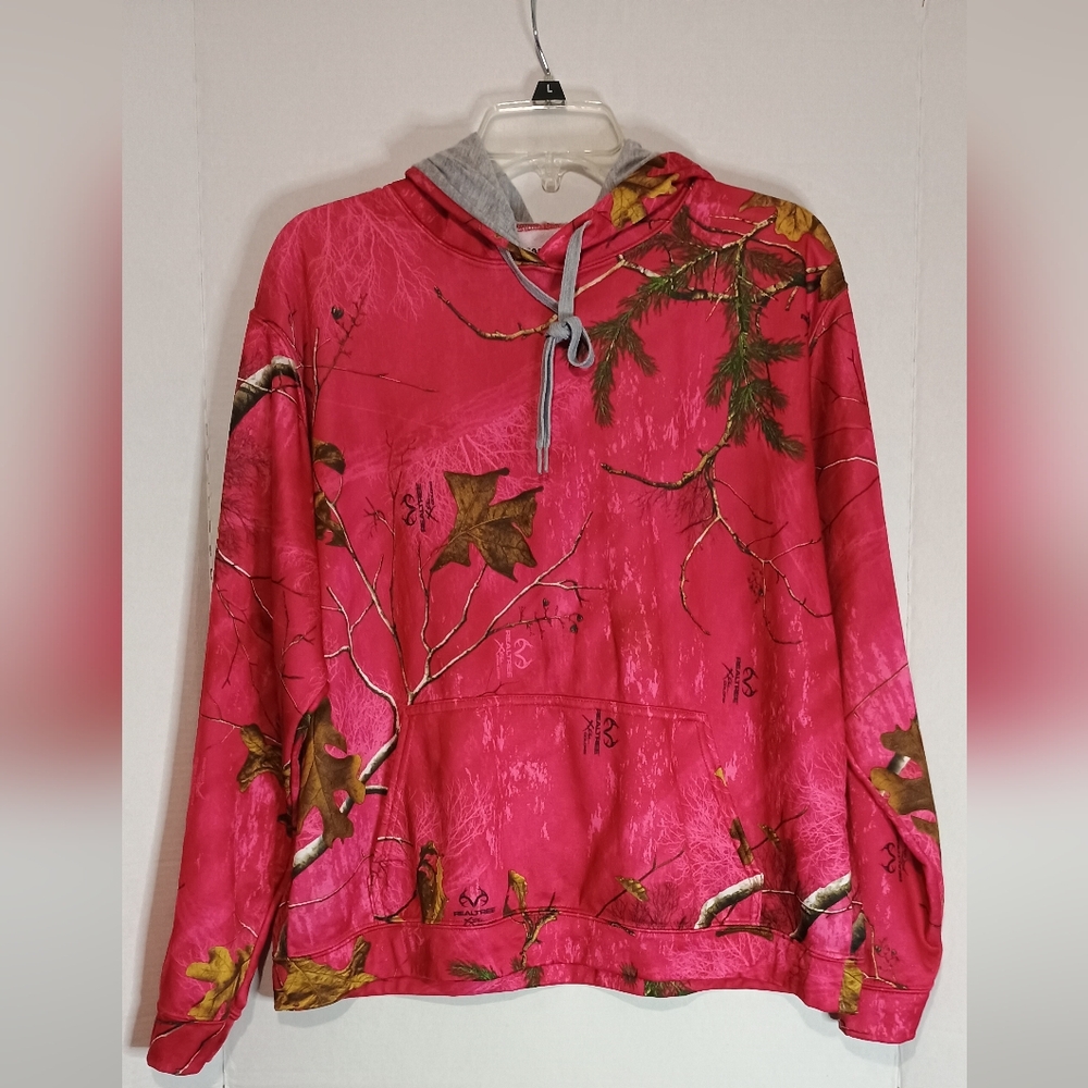 Realtree Women's Pink Camo Hoodie Size XL